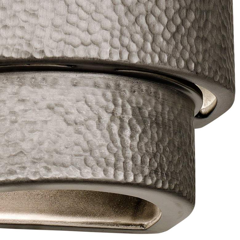 Image 3 Hammerman 13 1/2" High Rubbed Pewter LED Outdoor Wall Light more views