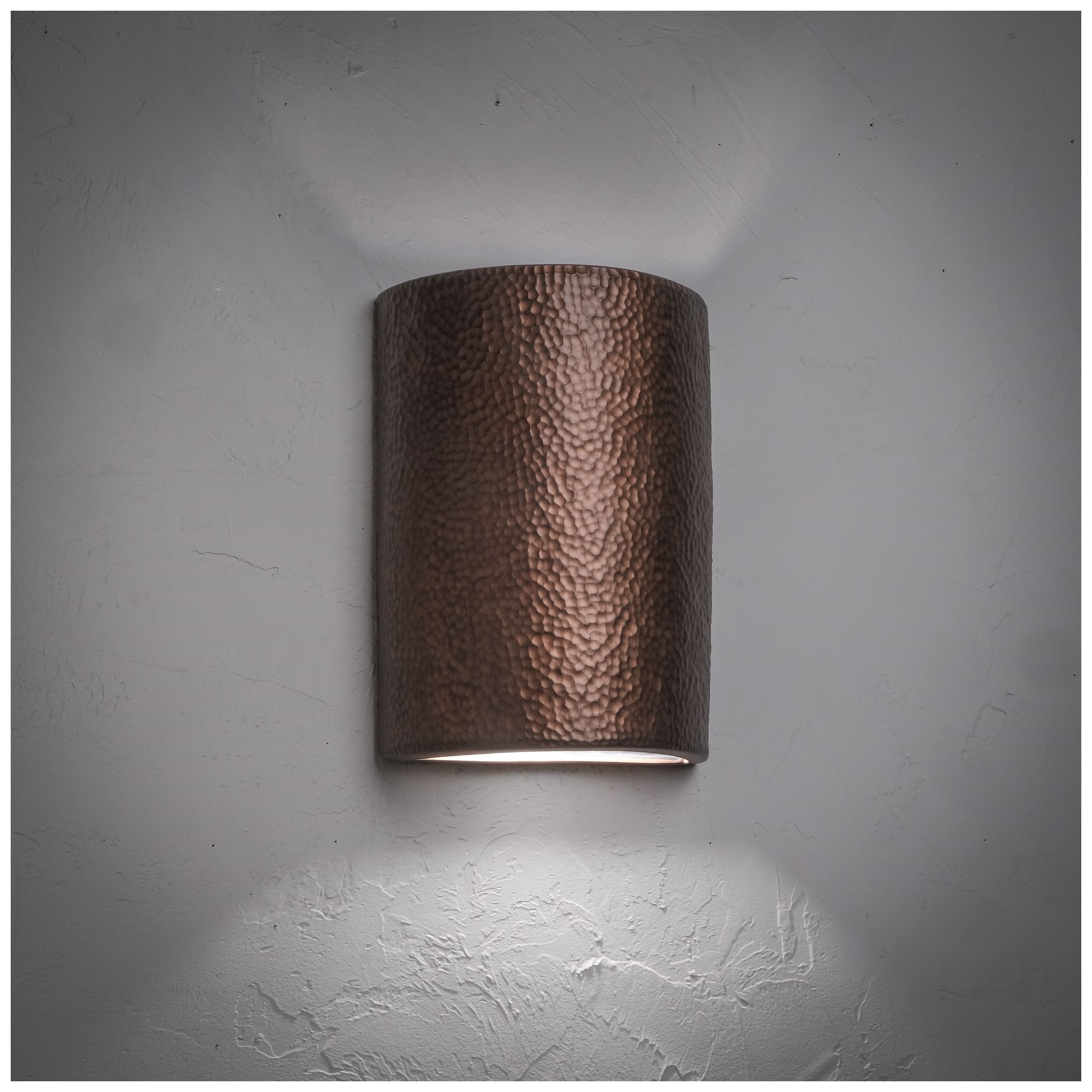 Image 2 Hammerman-13-inch-high-ceramic-copper-up/down-led-outdoor-wall-light more views