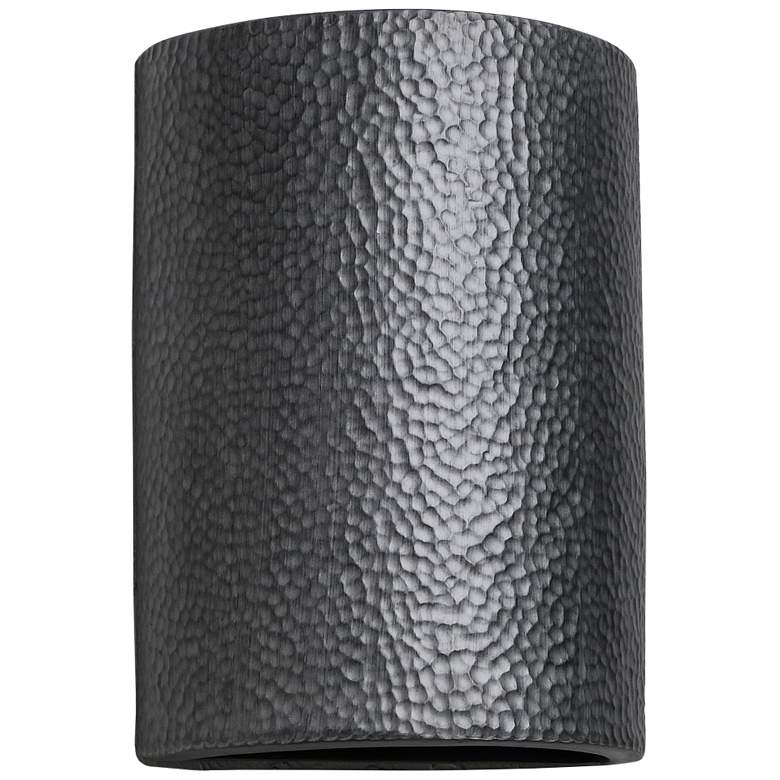 Image 2 Hammerman 13" High Rubbed Pewter LED Outdoor Wall Light