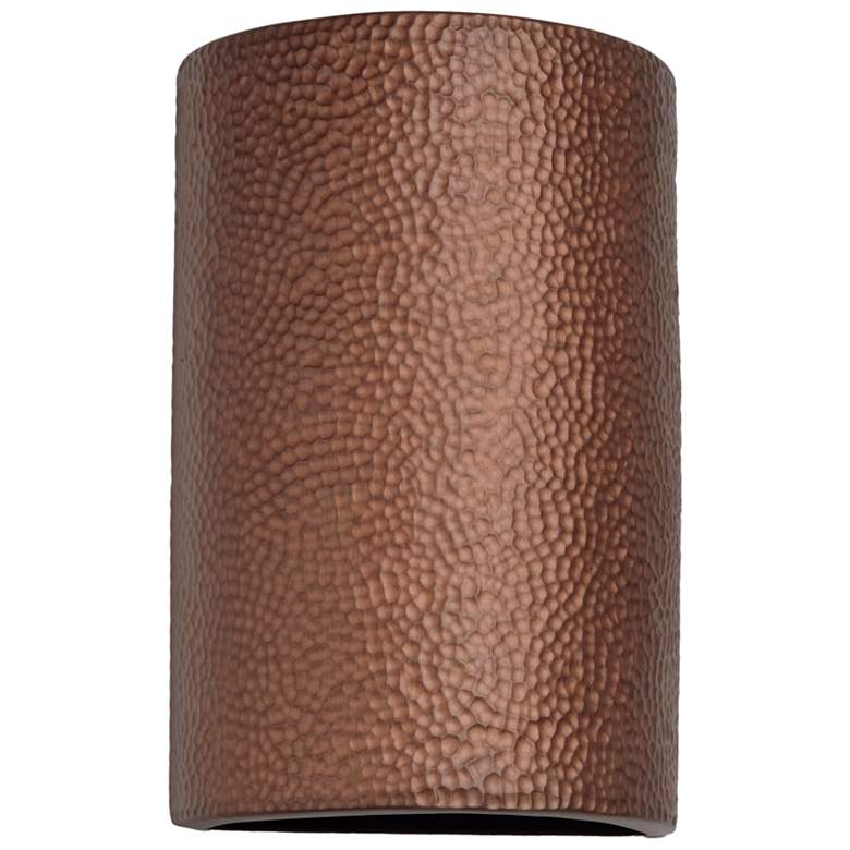 Image 1 Hammerman-15-inch-high-ceramic-copper-up/down-LED-outdoor-wall-light