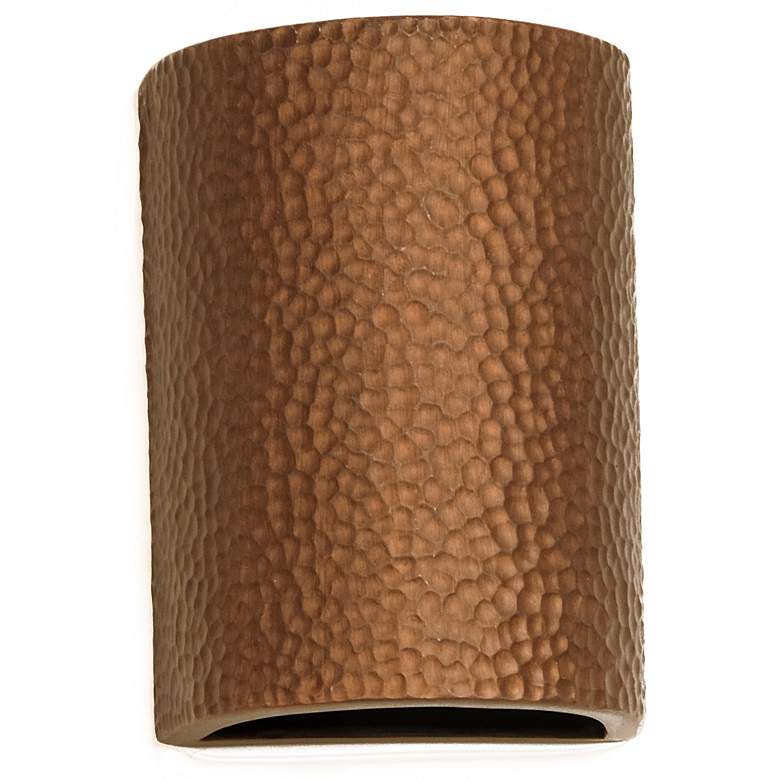 Image 1 Hammerman-8.5-inch-high-ceramic-copper-up/down-LED-outdoor-wall-light