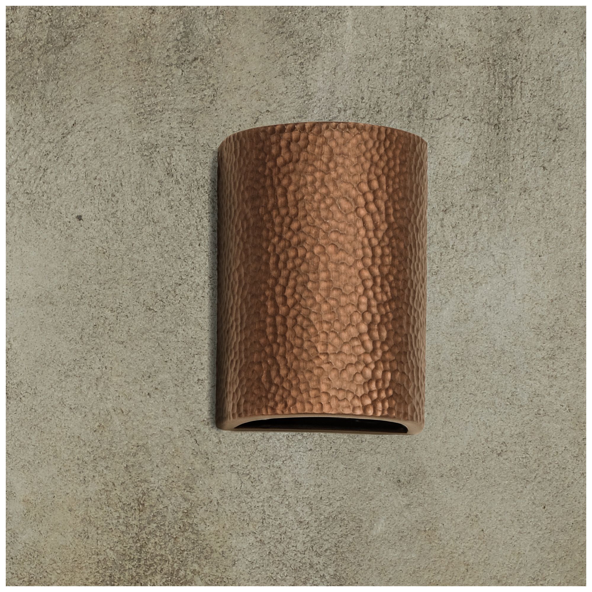 Image 3 Hammerman-8.5-inch-high-ceramic-copper-up/down-LED-outdoor-wall-light more views