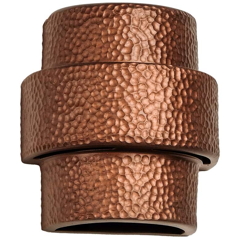 Image 1 Hammerman-9-inch-high-ceramic-copper-up/down-LED-outdoor-wall-light