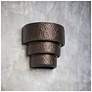 1_Hammerman-9-inch-high-hammered-ceramic-bronze-up/down-LED-outdoor