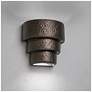 3_Hammerman-9-inch-high-hammered-ceramic-bronze-up/down-LED-outdoor more views
