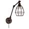 Hammond Bronze Cage Pin-Up Joint Arm Wall Lamp