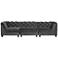 Hampstead 108" Wide Gray Velvet Modular 3-Piece Sofa Set