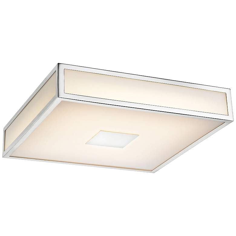 Image 1 Hampstead 12" Wide Chrome LED Ceiling Light