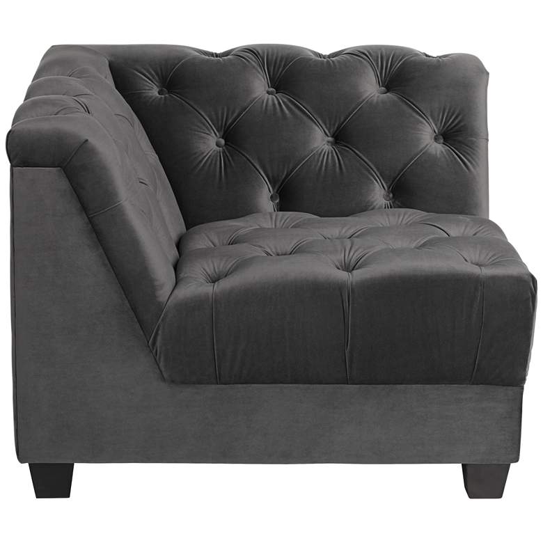 Image 1 Hampstead Gray Velvet Modular Corner Chair
