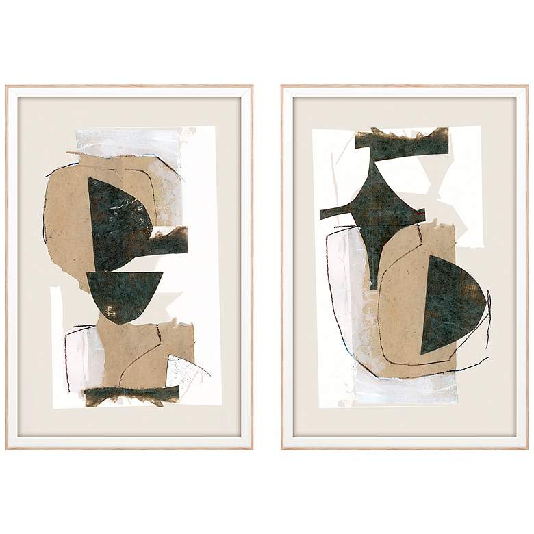 Image 3 Hampstead Heath 26" High 2-Piece Giclee Framed Wall Art Set