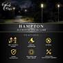 Watch A Video About the Hampton Black LED Solar Powered Outdoor Post or Wall Light