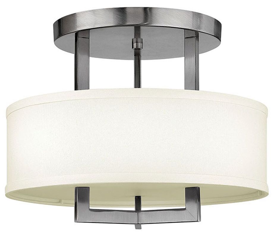Image Hampton 15" Wide Nickel Ceiling Light by Hinkley Lighting