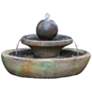 Thumbnail2 of Hampton 23 1/2" High Relic Nebbia LED Oval Outdoor Floor Fountain