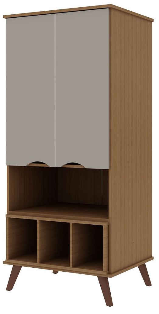 Image 6 Hampton 26.77 Display Cabinet in Off White and Maple Cream more views