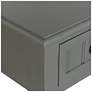 6_Hampton 28" High Antique Gray Accent Table with One Drawer more views