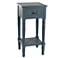Hampton 28" High Antique Navy Accent Table with One Drawer