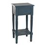Thumbnail4 of Hampton 28" High Antique Navy Accent Table with One Drawer more views