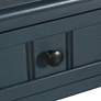 7_Hampton 28" High Antique Navy Accent Table with One Drawer more views
