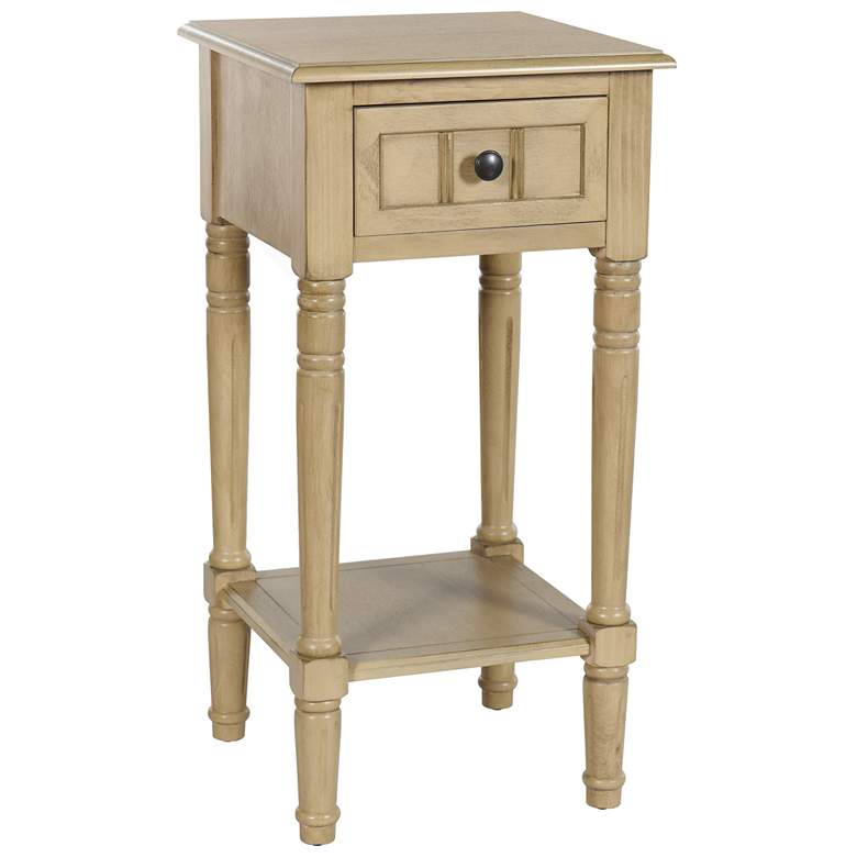 Image 1 Hampton 28" High Sahara Accent Table with One Drawer