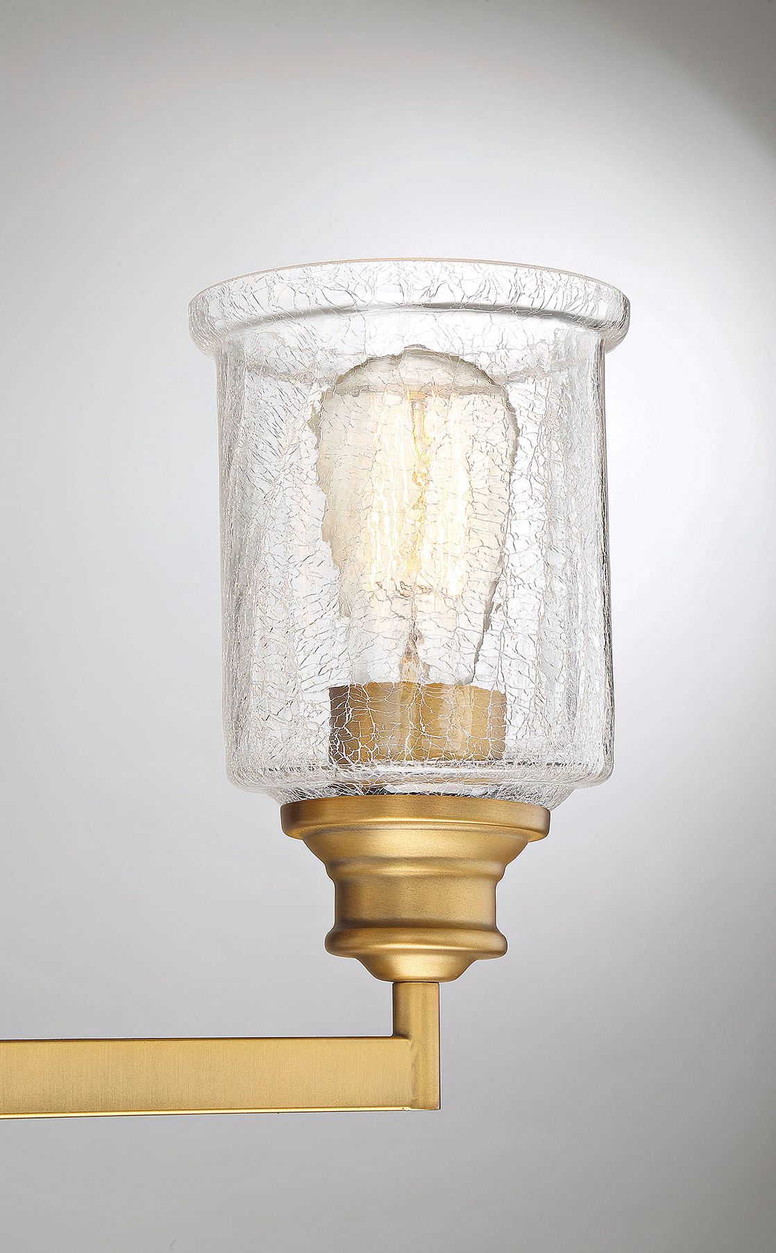 Image 3 Hampton 3-Light Bathroom Vanity Light in Warm Brass more views