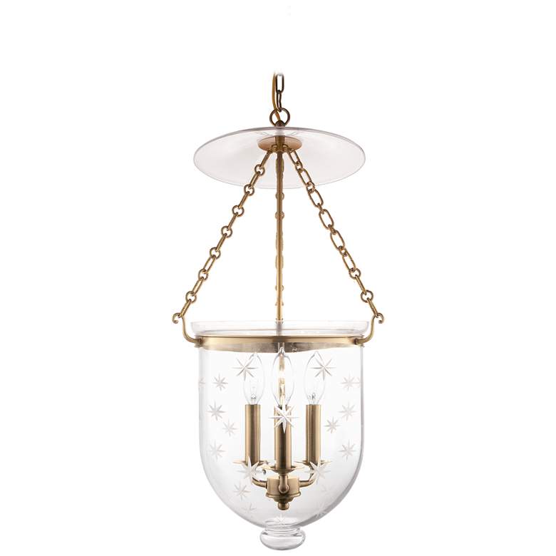 Image 1 Hampton 3 Light Pendant Aged Brass