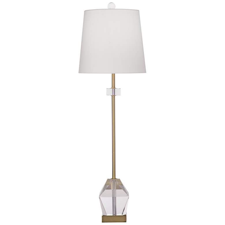 Image 1 Hampton 32" High Gold And Clear Table Lamp