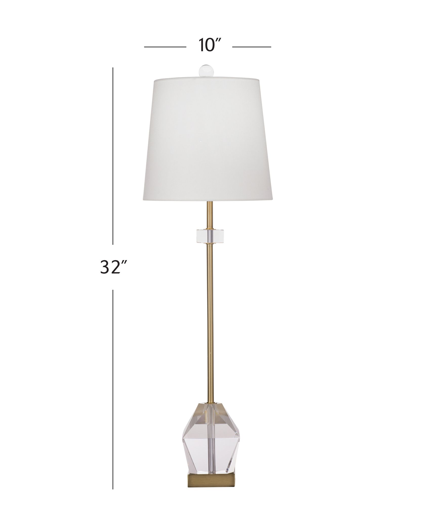 Image 6 Hampton 32" High Gold And Clear Table Lamp more views