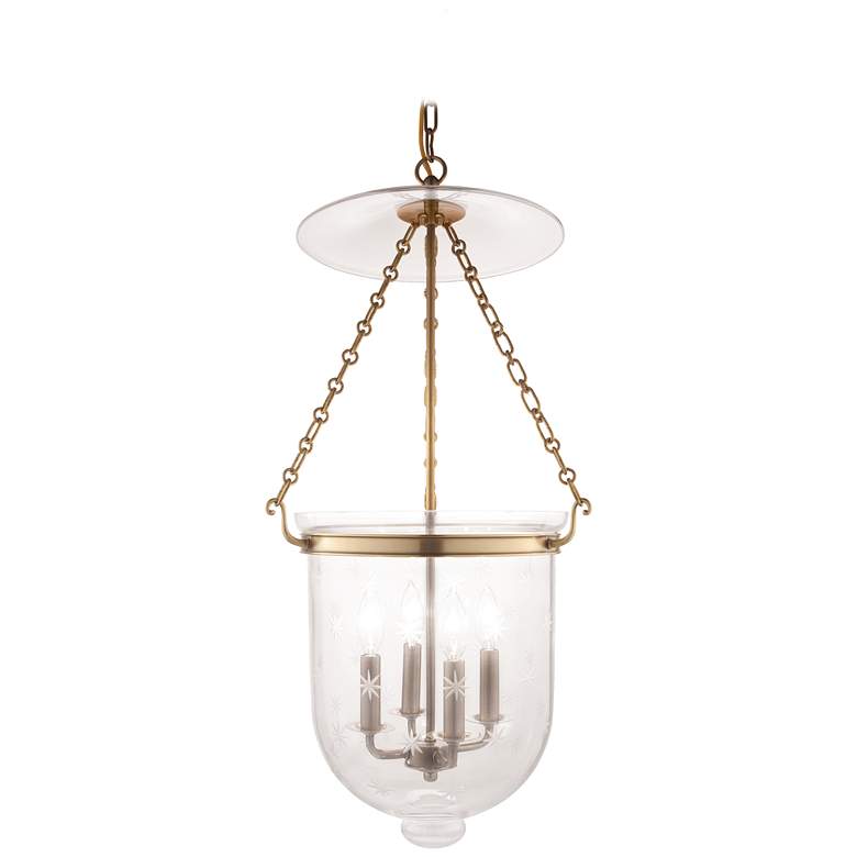 Image 1 Hampton 4 Light Pendant Aged Brass