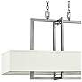 3_Hampton 42" Wide Antique Nickel 4-Light Linear Chandelier more views