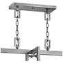 5_Hampton 42" Wide Antique Nickel 4-Light Linear Chandelier more views