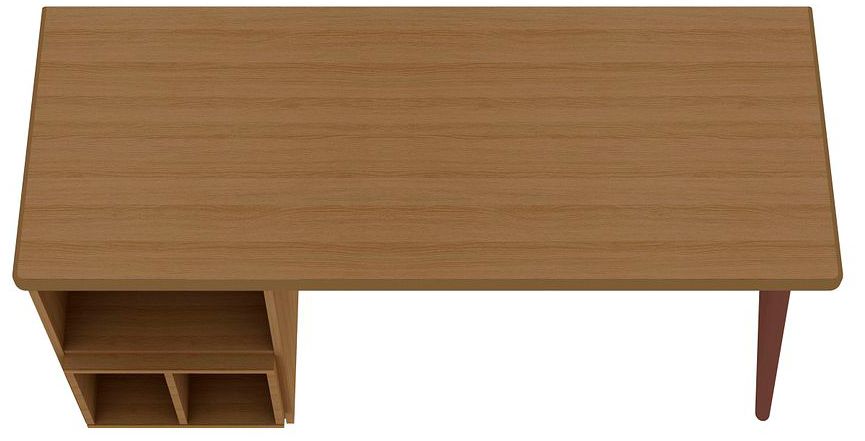 Hampton 53.54 Home Office Desk in Maple Cream