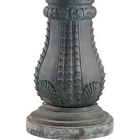 Image4 of Hampton 56 3/4" High Slate Finish 4-Tier Outdoor Fountain with Light more views