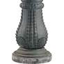 Hampton 56 3/4" High Slate Finish 4-Tier Outdoor Fountain with Light