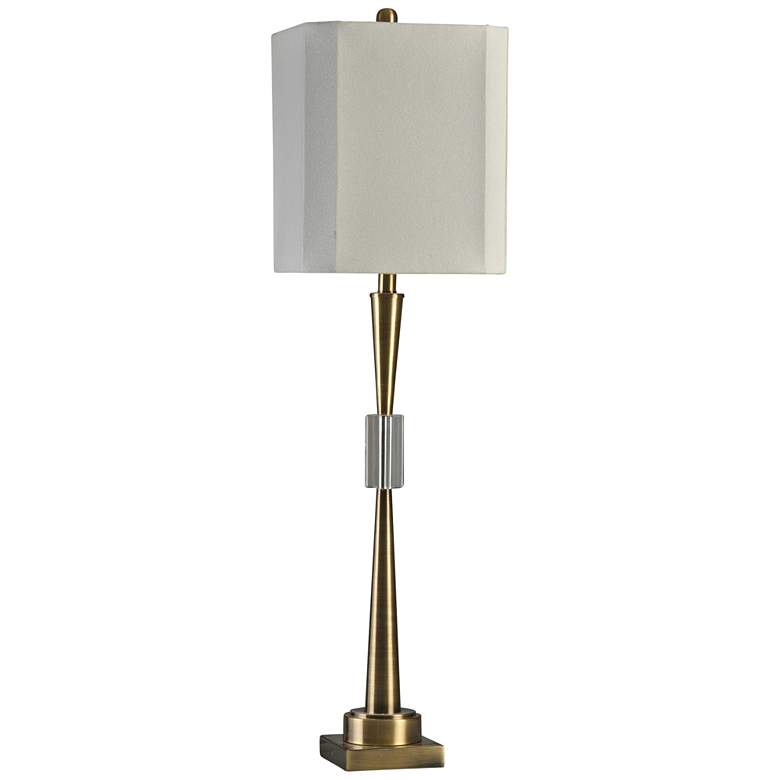 Image 1 Hampton Antique Brass Metal Buffet Table Lamp