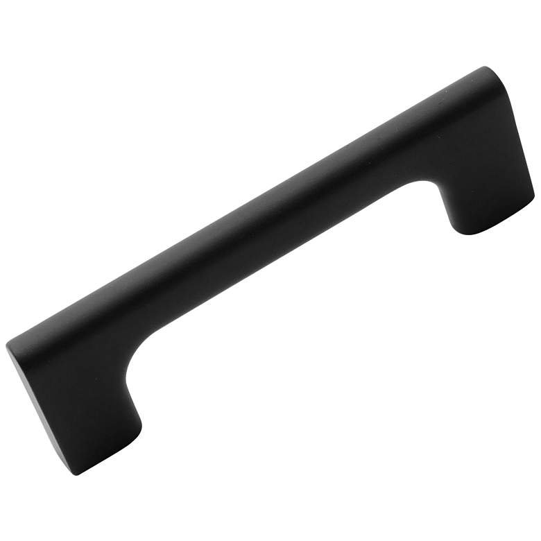 Image 1 Hampton Black Metal 4 1/2" Wide Cabinet Pull