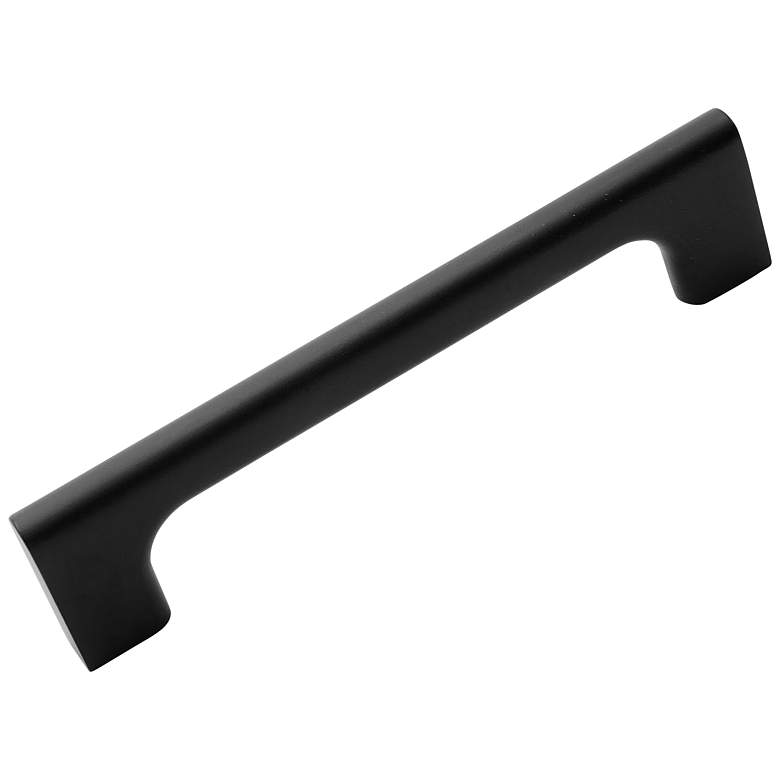 Image 1 Hampton Black Metal 5 3/4" Wide Cabinet Pull