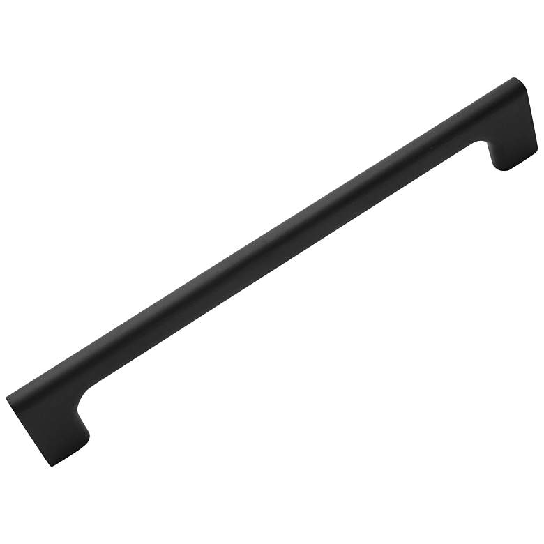 Image 1 Hampton Black Metal 8 3/4" Wide Cabinet Pull
