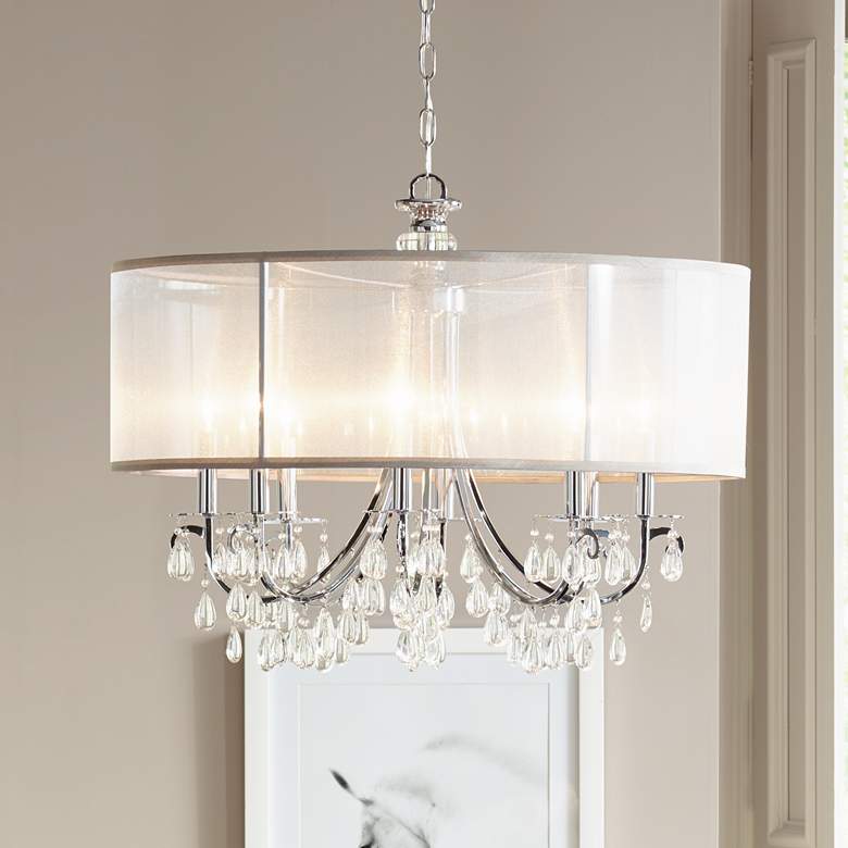 Image 2 Hampton Collection 32 inch Wide Chandelier