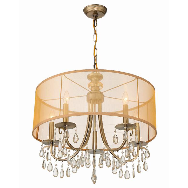 Image 6 Hampton Collection Antique Brass 24" Wide Chandelier more views