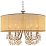 Hampton Collection Antique Brass 32" Wide Large Chandelier in scene