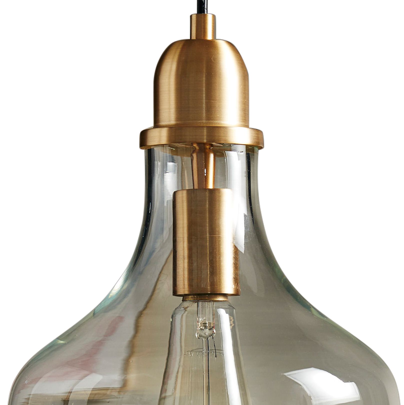 abalone glass pendant light by hampton hill