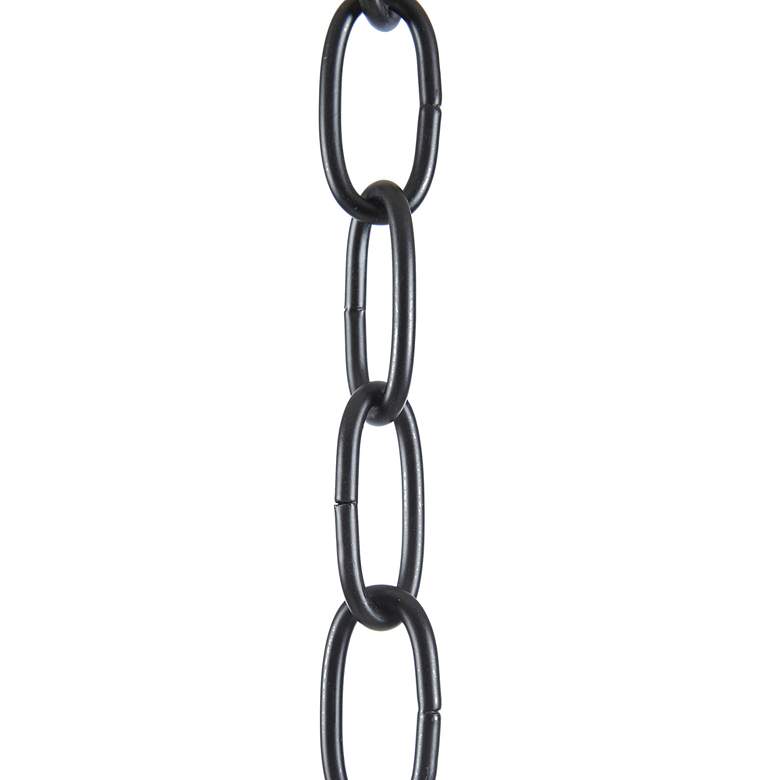 Image 5 Hampton Hill Brighton 40 1/2" Wide Matte Black 6-Light Chandelier more views