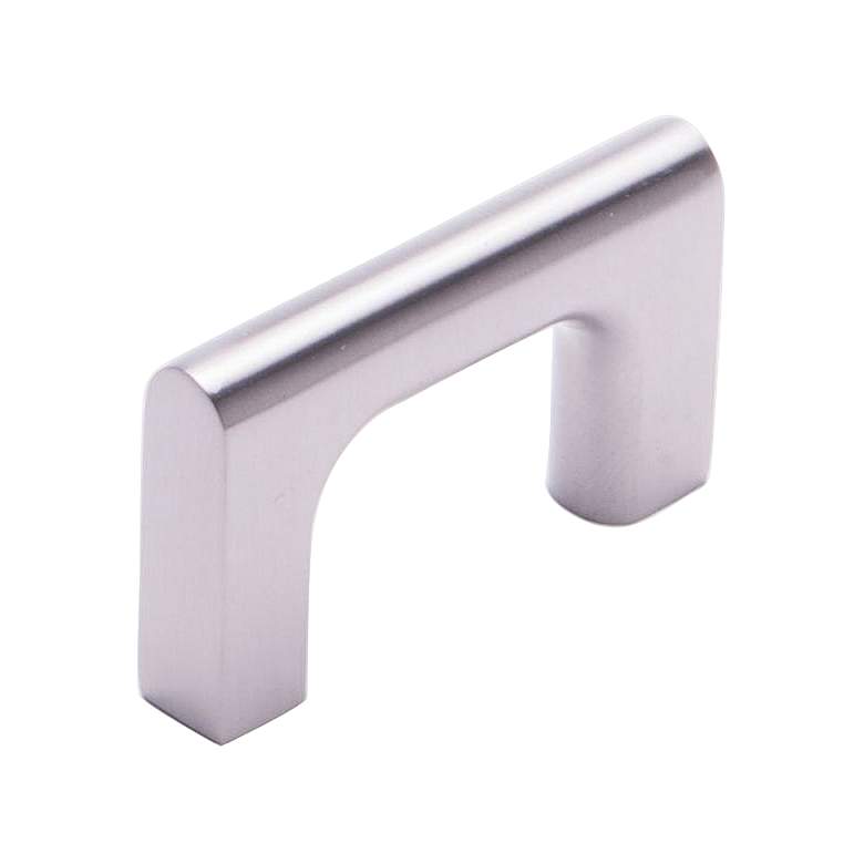 Image 1 Hampton Satin Nickel Metal 2 1/4" Wide Cabinet Pull