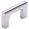 Hampton Satin Nickel Metal 2 1/4" Wide Cabinet Pull