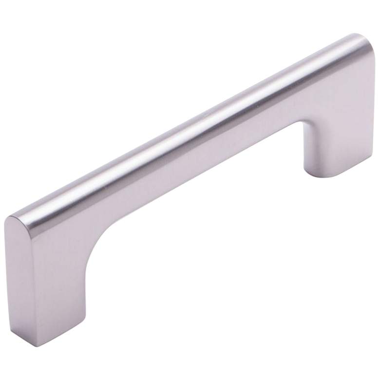 Image 1 Hampton Satin Nickel Metal 4 1/2" Wide Cabinet Pull