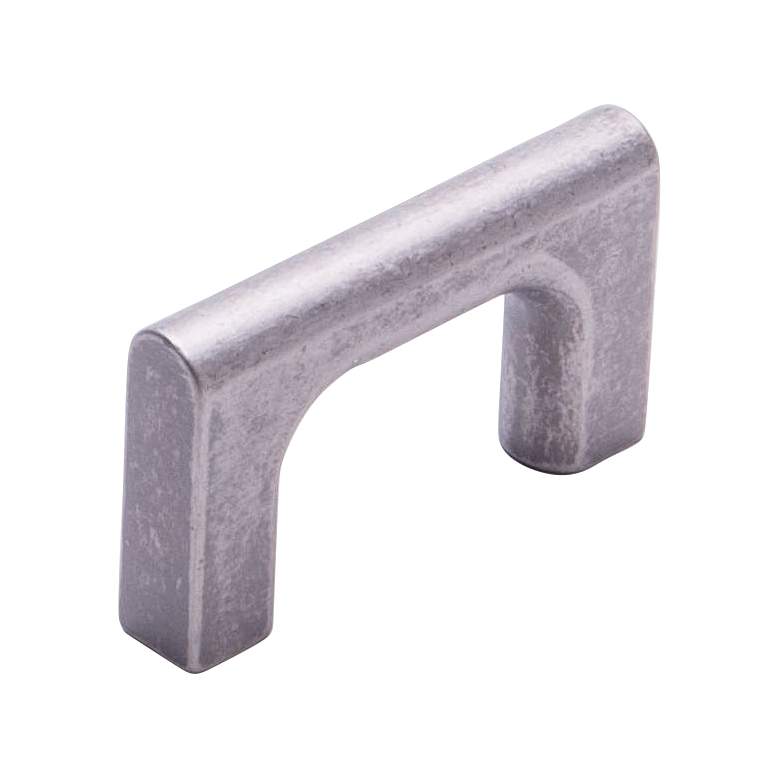 Image 1 Hampton Weathered Nickel Metal 2 1/4" Wide Cabinet Pull