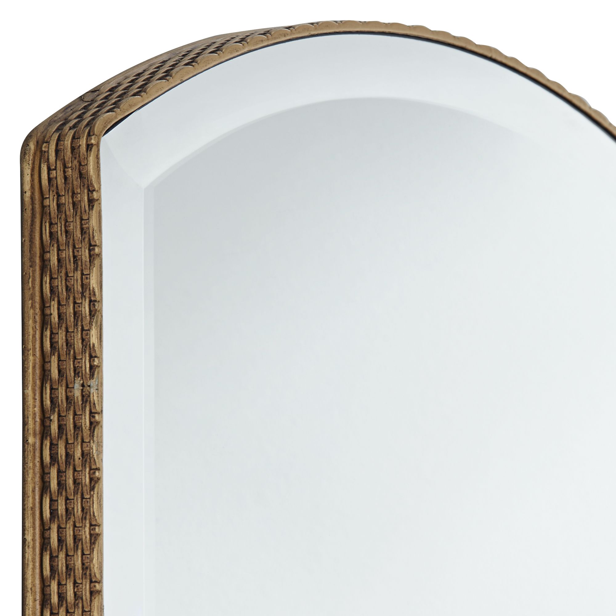 Image 3 Hampton Woven Gold 24 x 38 Wall Mirror more views
