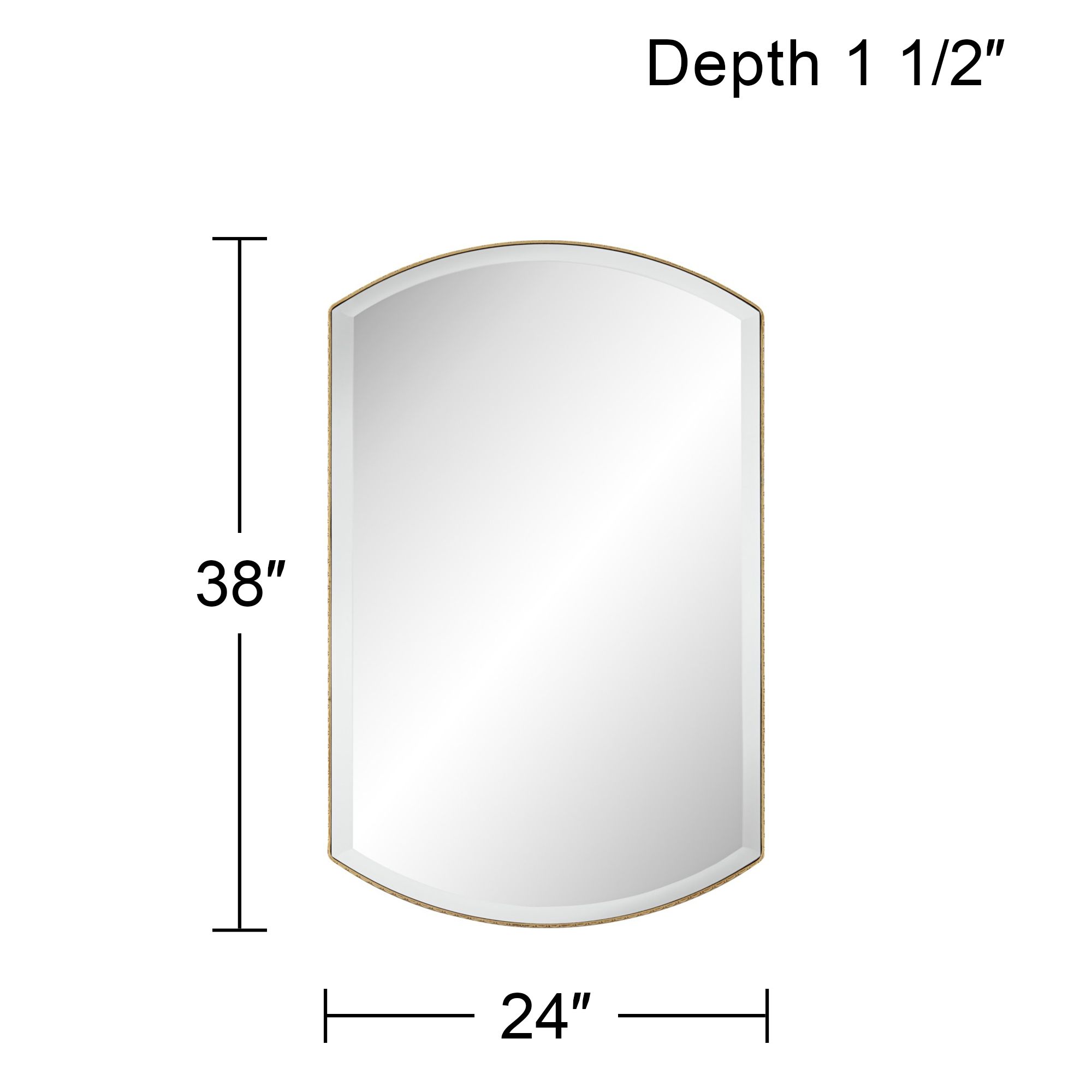 Image 7 Hampton Woven Gold 24 x 38 Wall Mirror more views
