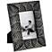 Hana Black and White Leaf Polyresin 4x6 Photo Frame