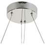 3_Hanabalter 27 1/2" Wide Chrome LED Chandelier w/ Blue Shade more views